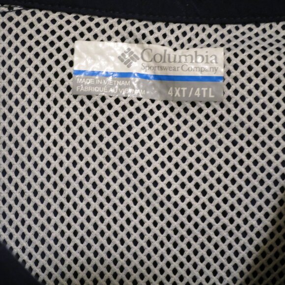 Columbia Shirt Mens 4XT Long Sleeve Button PFG Omni Shade Vented Fishing Blue - Picture 3 of 9